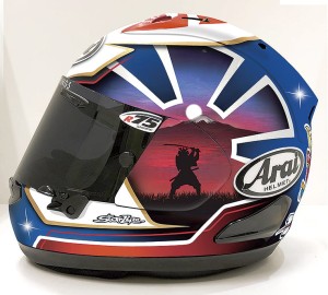 KASK ARAI RX-7 V EVO PEDROSA SPIRIT BLUE