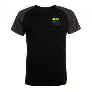 T-SHIRT MĘSKI VR46 MONSTER 46 BLACK