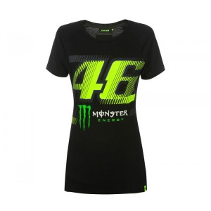 T-SHIRT DAMSKI VR46 MONZA 46 BLACK