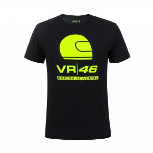 T-SHIRT MĘSKI VR46 RIDERS ACADEMY BLACK