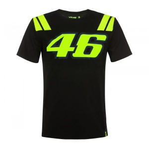T-SHIRT MĘSKI VR46 46 BLACK