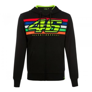 VR46 BLUZA STRIPES BLACK
