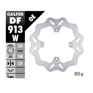 GALFER TARCZA HAMULCOWA 245MM DUCATI