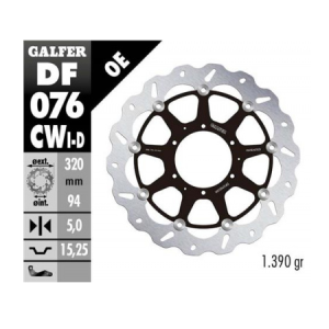 GALFER TARCZA HAMULCOWA 320MM HONDA