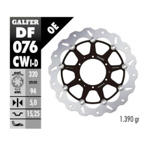 GALFER TARCZA HAMULCOWA 320MM HONDA