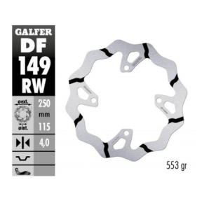GALFER TARCZA HAMULCOWA 250MM KAWASAKI KX