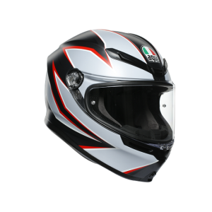  KASK AGV K6 K-6 FLASH MATT BLACK/GREY/RED
