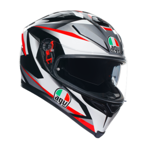KASK AGV K-5 S PLASMA WHITE/BLACK/RED