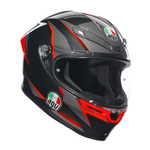 KASK AGV K6 K-6 SLASHCUT BLACK/GREY/RED