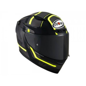 KASK SUOMY TRACK-1 NINETY SEVEN MATT GUNMETAL/YELLOW S M