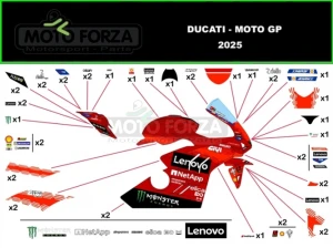 MOTOFORZA NAKLEJKI ZESTAW DUCATI PANIGALE 1000 1100 V4/V4S/V4R 