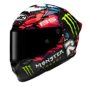 KASK HJC RPHA 1 V2 CARBON FUNKY DIABLO BLACK RED