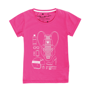 T-SHIRT DAINESE CITY PACK LADY FUXIA S