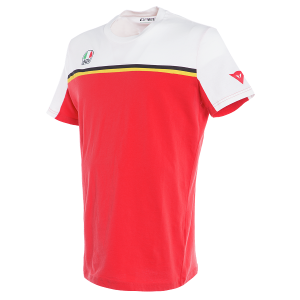 T-SHIRT DAINESE FAST 7 WHITE/RED S M L